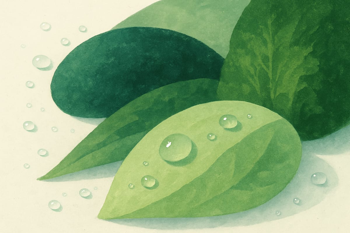 Greens & Superfoods — editorial wellness illustration