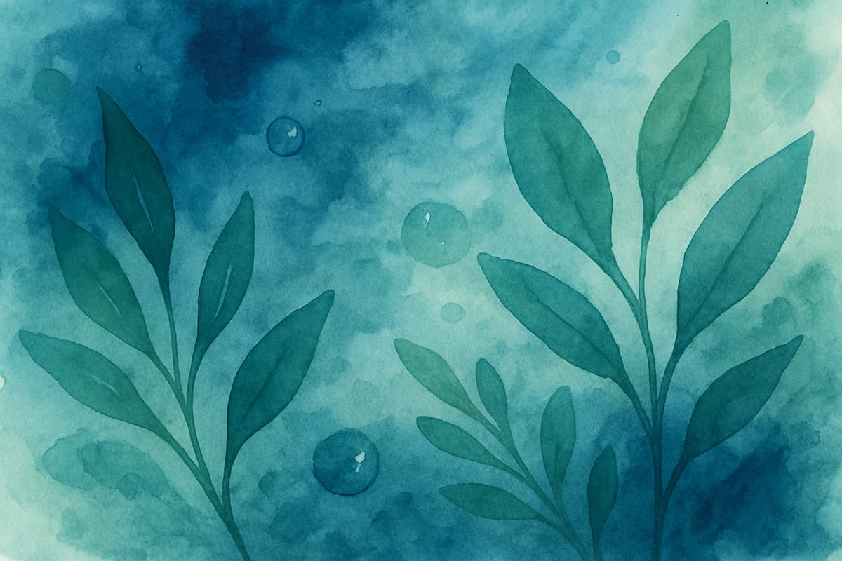 Omega & Heart Health — editorial wellness illustration